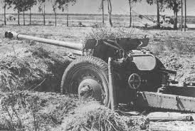 German steel shell case fired by PAK[36]r anti-tank gun which is the  captured Russian 76.2mm ZIS 3 gun also mounted in to German Marder 3 tank  destroyer recovered from Seelow Heights 1945,Berlin |