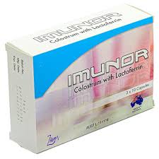 Imunor is a blend of colostrum and lactoferrin from bovine source, to boost body's immune system if symptoms persist, please seek advice from healthcare practitioner. Imunor Há»— Trá»£ Sá»©c Khá»e TÄƒng CÆ°á»ng Há»‡ Miá»…n Dá»‹ch Sá»©c Ä'á» Khang