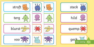 If it can be pronounced according to a language's phonotactics, it is a pseudoword. Ks1 Alien Word Cards Teacher Made