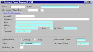 Electronic Funds Transfer 1 Of 2 Eftt