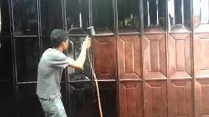 Rel dengan roda sudah teruji kualitasnya. Cara Cat Tekstur Pintu Besi Youtube