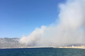 Στο σημείο έσπευσαν και επιχειρούν συνολικά 51 πυροσβέστες με 14 οχήματα, δύο ομάδες πεζοπόρου τμήματος, 2 αεροσκάφη και 4 ε/π. Fwtia Twra Mainetai H Pyrkagia Sto Loytraki Sth Maxh Ta Enaeria Mesa Ellada Thepressroom Gr