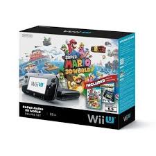 Wii U 32gb Black Deluxe Set W Super Mario 3d World Nintendo Land Wii U Super Mario 3d Wii
