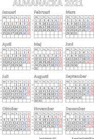 Fri 2021 kalender excelkalendermall : Almanacka Oktober 2021