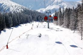 All around the 2,023m/6,637ft high peak chopok, jasná chopok is the third highest peak in the lower tatra, with ski runs going higher than 2,000m/6,562ft. Jasna March 15 Cableway Cabins And Freeride Park At Jasna Low Stock Photo Picture And Royalty Free Image Image 15418698