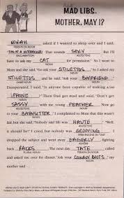 Just fill in the blank for some wordy fun! Mothers Day Mad Libs Design Corral