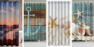 Beach Shower Curtains Nautical Shower Curtains Beachfront Decor
