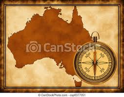 Find local businesses, view maps and get driving directions in google maps. Map Of Australia On The Old Background With A Compass Canstock