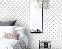 Coquille Saint Jacques Motif Papier Peint Dans La Pastille Amovible En Vinyle Papier Peint Peel Stick Idees Chambres Papier Peint Vinyle Papier Peint Motif