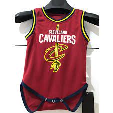 Top Quality Nba Baby Basketball Jersey Cleveland Cavaliers Jersi Infant Toddler Cotton One Piece Romper Red Clothing Shopee Philippines