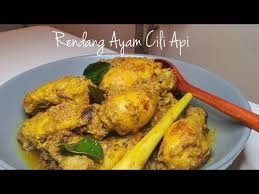 Hidangan yang sedap dimakan bersama lemang, ketupat. Resepi Rendang Ayam Cili Api Negeri Sembilan Youtube