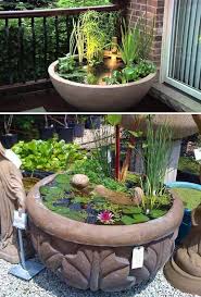 Egy Latvanyos Otlet A Kertbe Divatba Jottek A Hatalmas Kaspok Es Cserepek Morzsafarm In 2020 Indoor Water Garden Small Water Gardens Container Water Gardens