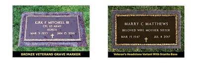 To obtain the status of headstones or markers ordered for private cemeteries, please use the following instructions: Matching Bronze Military Veterans Grave Markers 595