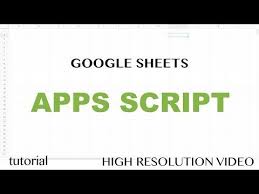 Video Tutorial Series About Apps Script Javascript In Google Sheets Excel Vba Equivalent In This Tutorial Google Sheets Google Spreadsheet Reading Writing