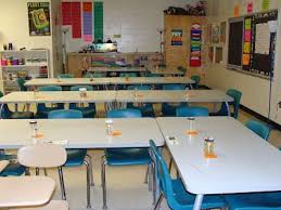 Making It As A Middle School Teacher Science Classroom Arrangement Classroom Table Arrangement Middle School Science Classroom