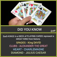 Nov 01, 2021 · questions and answers. 201stores A Large Number Of People Believe The Four Kings In A Deck Of Cards Represent Great Rulers From History If You Face A Trivia Question The Following Names Are Your