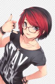 Your hair has its own personality and can't seem to choose which color it wants to be, so it chose all. Anime Manga Fan Art Drawing Anime Girl Mammal Cg Artwork Png Pngegg