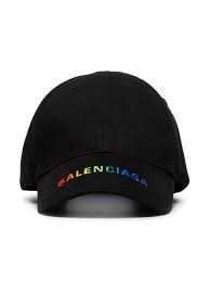 Balenciaga Logo Embroidered Baseball Cap Farfetch Black Logo Logo Embroidered Hat Designs