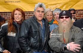 Actress Angie Everhart Comedian Jay Leno And Musician Dusty Hill Angie Everhart Comedians Musician