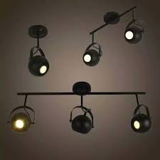 Free Shipping 1 2 3 4 Heads Industrial Track Lighting Black Ball Iron Track Lighting Retro Industrial Bedroom Dinning Lamp Industrial Track Lighting Track Lighttrack Lamp Aliexpress