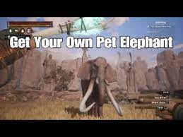 How To Tame And Get A Pet Elephant Conan Exiles Youtube
