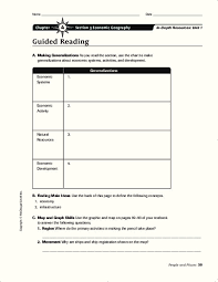 Economic Geography Worksheet For 6th 8th Grade Lesson Planet