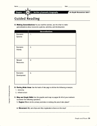 economic geography worksheet for 6th 8th grade lesson planet