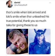 Jojo rabbit tells the story of a young german boy being raised by a single mother, and whose only ally is his imaginary friend adolf hitler. At Least We Got This Because The Russo Brothers Totally Robbed Us Of That Brotherly Thor Loki Hug Taika Waititi Loki Marvel Marvel Superheroes Marvel Memes