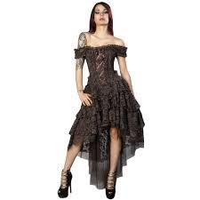 La robe avec corset c'est la tendance du moment, celle qui vous structure sans effort tout en vous donnant un look romantique. Robe Corset Burleska Ophelie Brocade King Brun 109 90