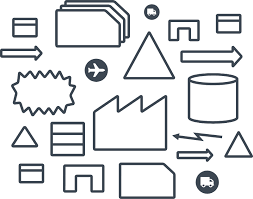 value stream mapping symbols and icons lucidchart