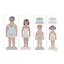 Kostenlose lieferung für viele artikel! Londji Anziehpuppen Papierfamilie 4 Personen Mit Kleidung Zambomba