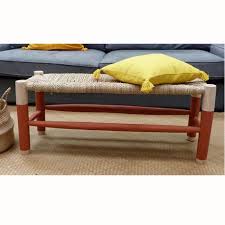 Banc Tresse Le Banc Et Le Tabouret Tresses La Touche Ethnique Qu Il Nous Faut Elle Decoration Bancs Tabouret Et Decoration