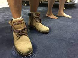 There has also been some concern that crocs can pose a safety hazard on escalators, as there have been reports of kids wearing crocs who've gotten their shoes caught. Wear Rubber Boots When Exploring Your Flooded Basement Cbc News