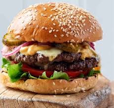 Double Beef Burger Plate