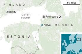 US and British army parade 300 yards from Russia border