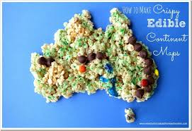How To Make An Edible Map With Crispy Rice Cereal Edible Food Science Geography Lessons