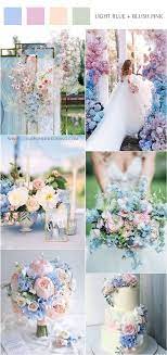 20 Light Blue And Blush Pink Wedding Colors For Spring Summer 2020 Pink Wedding Colors Pink Wedding Theme Spring Wedding Colors