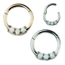Maybe you would like to learn more about one of these? Septum Clicker 3 Opal Steine Piercing Express Piercing Express