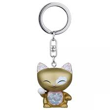 Porte Clefs Chat Porte Bonheur Mani Dore Taille Taille Unique Idees Porte Cles Porte Clef Porte Bonheur