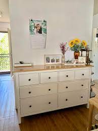 A Simple Hack But Sanded Back The Top Of This Dresser From White And Love The Final Product Ikeahacks