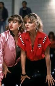(love will) turn back the hands of time maxwell caulfield & michelle pfeiffer. Michelle Pfeiffer In Grease 2 1982 Bowling Outfit Movies Outfit Bowling Shirts
