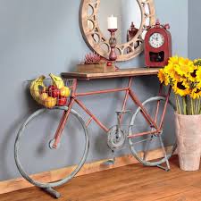 Winslow Bicycle Console Table In 2020 Bicycle Decor Industrial Console Tables Console Table