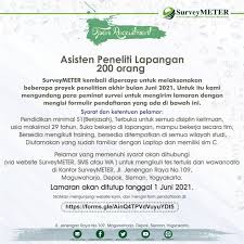 Check spelling or type a new query. Karir Surveymeter