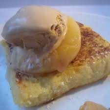 Brioche Perdue Peche Pochee Glace Caramel Brioche Perdu Alimentation Brioche