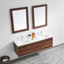 The bathroom is a space where you need to feel comfortable. Wrought Studio Adalynn 59 Wall Mounted Double Bathroom Vanity Set With Mirror Wayfair