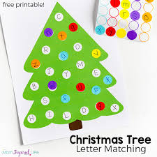Why not try a few of these. Christmas Tree Letter Matching Activity With Free Printable
