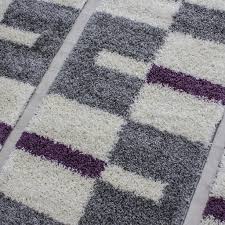 Bettumrandung hochflor teppich läuferset 3 teilig bordüre muster violet lila. Shaggy Lauferset Hochflor Teppich Set Kaufland De