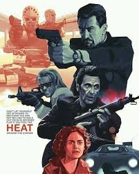 Heat 1995 Exclusive Fan Art Poster Movie Posters Movie Poster Art Movie Posters Design