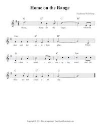Home On The Range Free Lead Sheet Lead Sheet Lyrics And Chords Sheet Music