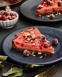 This Cranberry Tart Has A Speculoos Cookie Crust Need We Say More Recipe Cranberry Tart Cranberry Recipes Tart Recipes